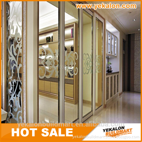 YEKALON Top quality Glass folding door with "save space, wind load and Fireproof"